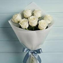 Букет 7 Белых роз Эдлесс Лав #REPLACE_PRED# Северское