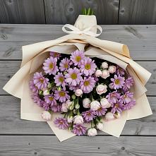 Букет цветов из:  Розы и Хризантемы #REPLACE_PRED# Северское