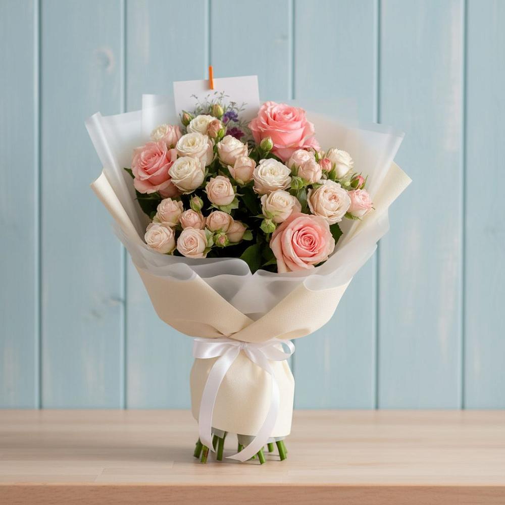 Букет цветов из: Розы в Северское