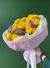 Букет Кустовые желтые розы #REPLACE_PRED# Северское