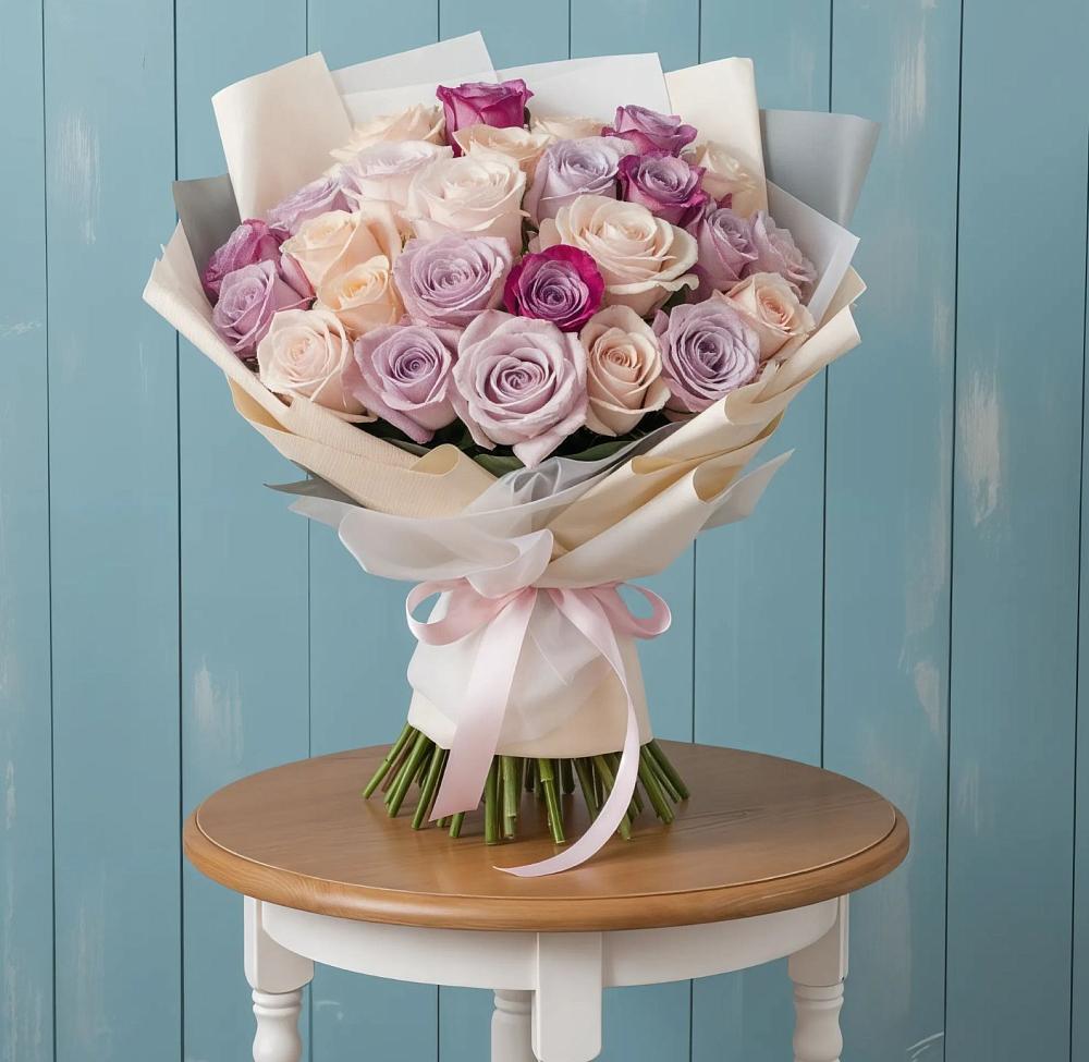 Букет цветов из: Розы в Северское