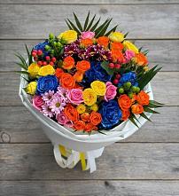 Букет цветов из:  Розы и Хризантемы в Северское