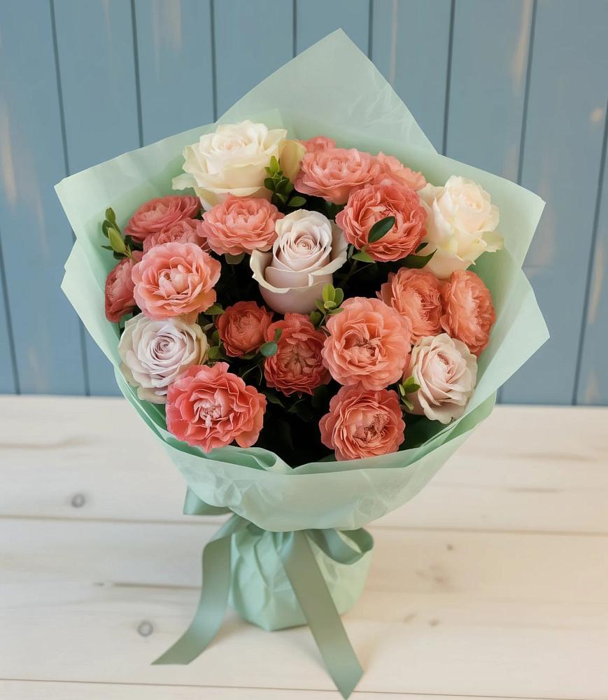 Букет цветов из: Розы в Северское