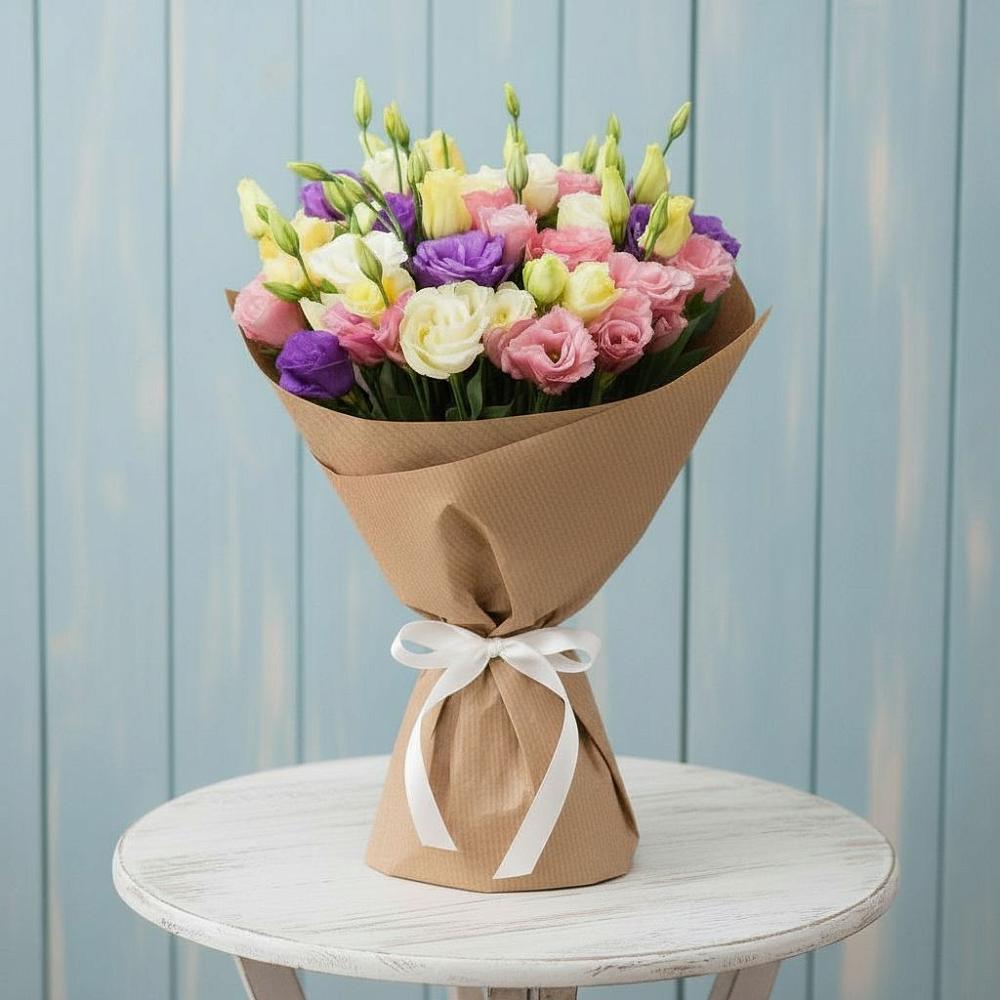 Букет цветов из: Лизиантусы в Северское