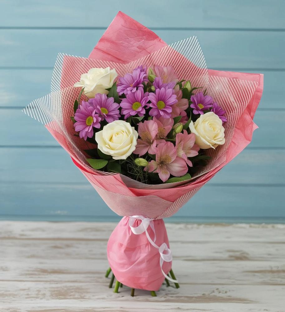 Букет цветов из: Герберы в Северское